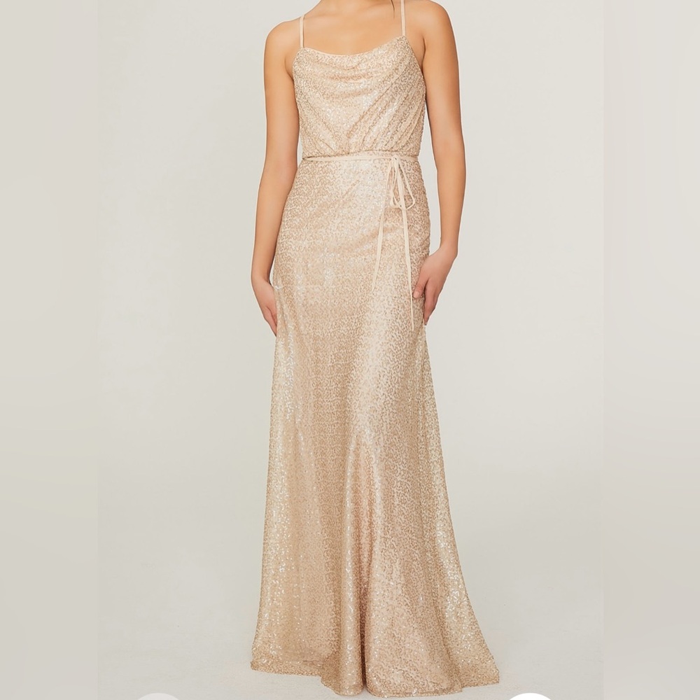 Morilee Caviar Mesh Bridesmaid dress with Tied Waste NWT